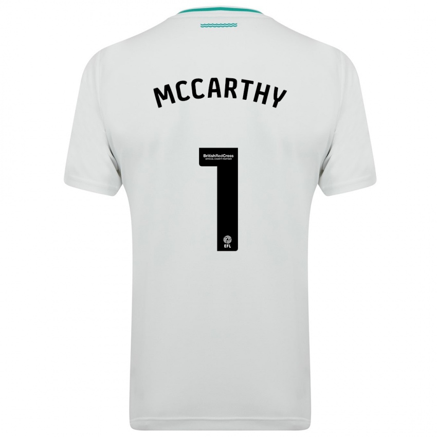 Barn Alex Mccarthy #1 Hvit Bortetrøye Drakt Trøye 2023/24 Skjorter T-Skjorte