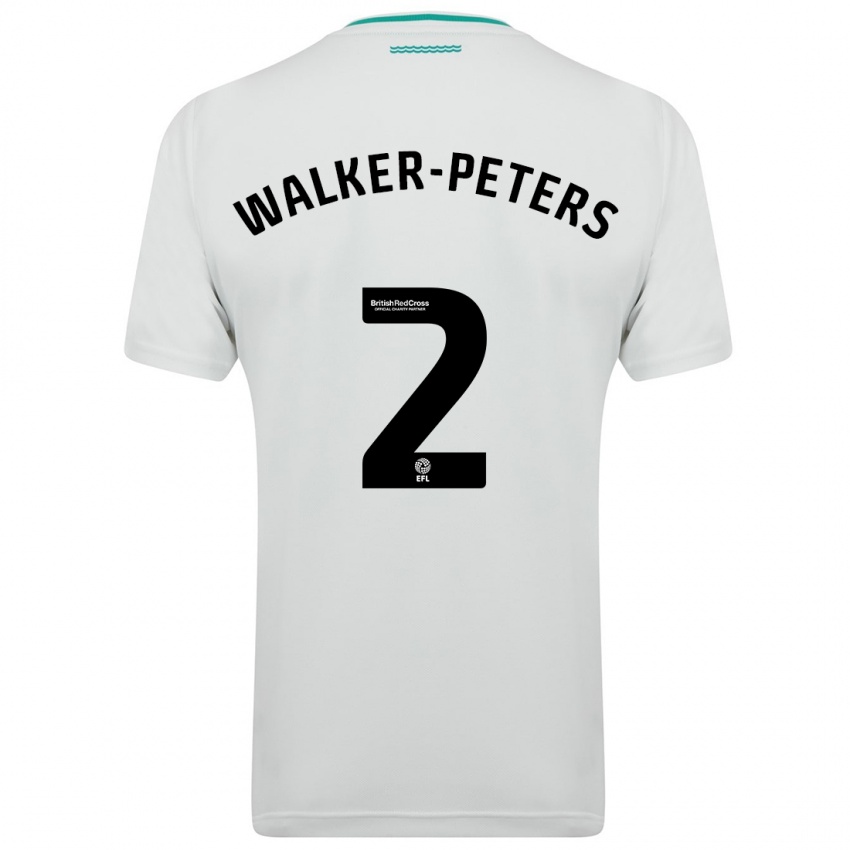 Barn Kyle Walker-Peters #2 Hvit Bortetrøye Drakt Trøye 2023/24 Skjorter T-Skjorte
