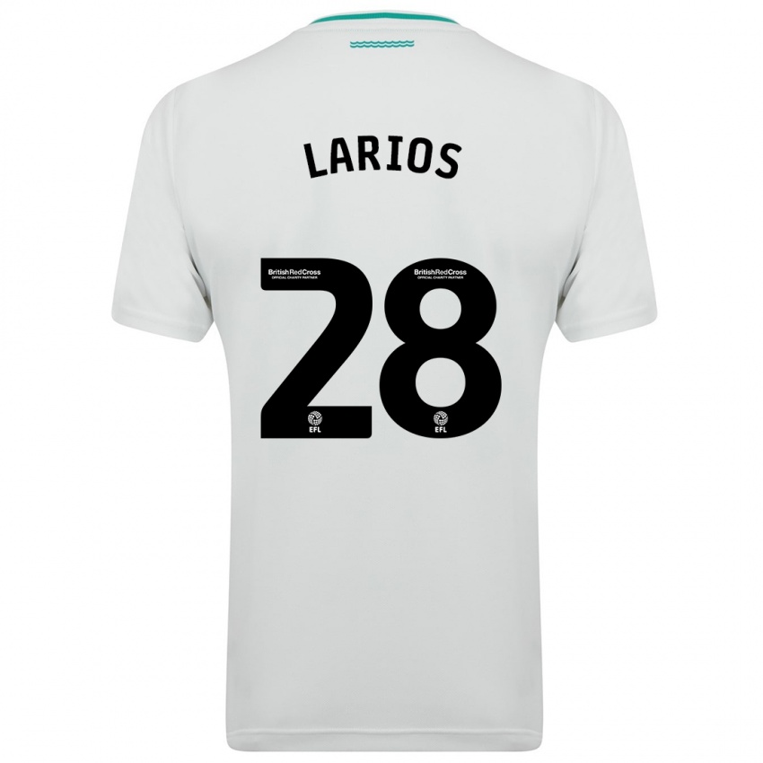 Barn Juan Larios #28 Hvit Bortetrøye Drakt Trøye 2023/24 Skjorter T-Skjorte