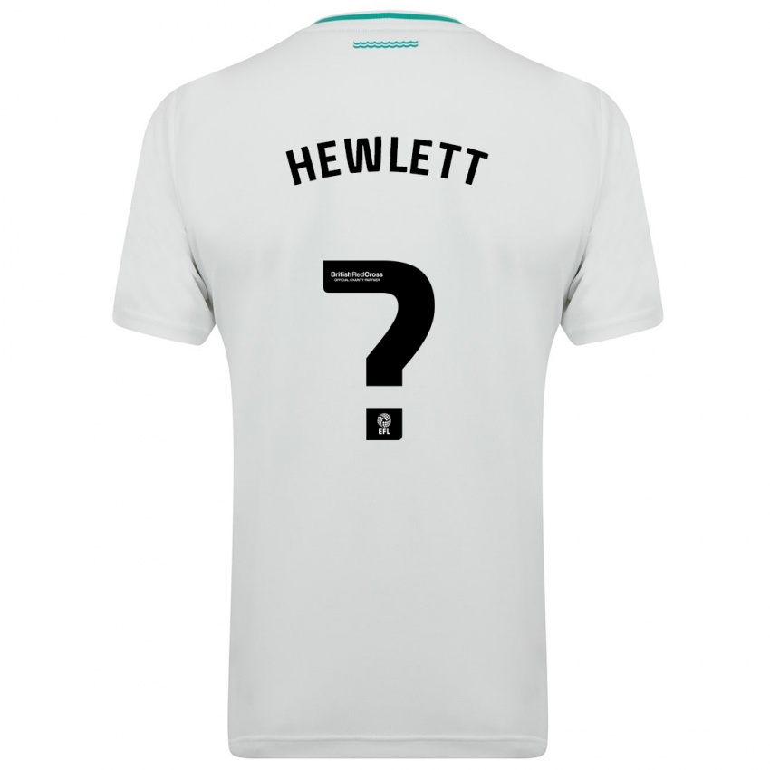 Barn Jem Hewlett #0 Hvit Bortetrøye Drakt Trøye 2023/24 Skjorter T-Skjorte