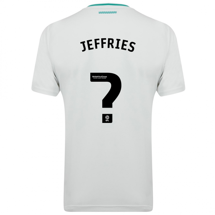 Barn Josh Jeffries #0 Hvit Bortetrøye Drakt Trøye 2023/24 Skjorter T-Skjorte
