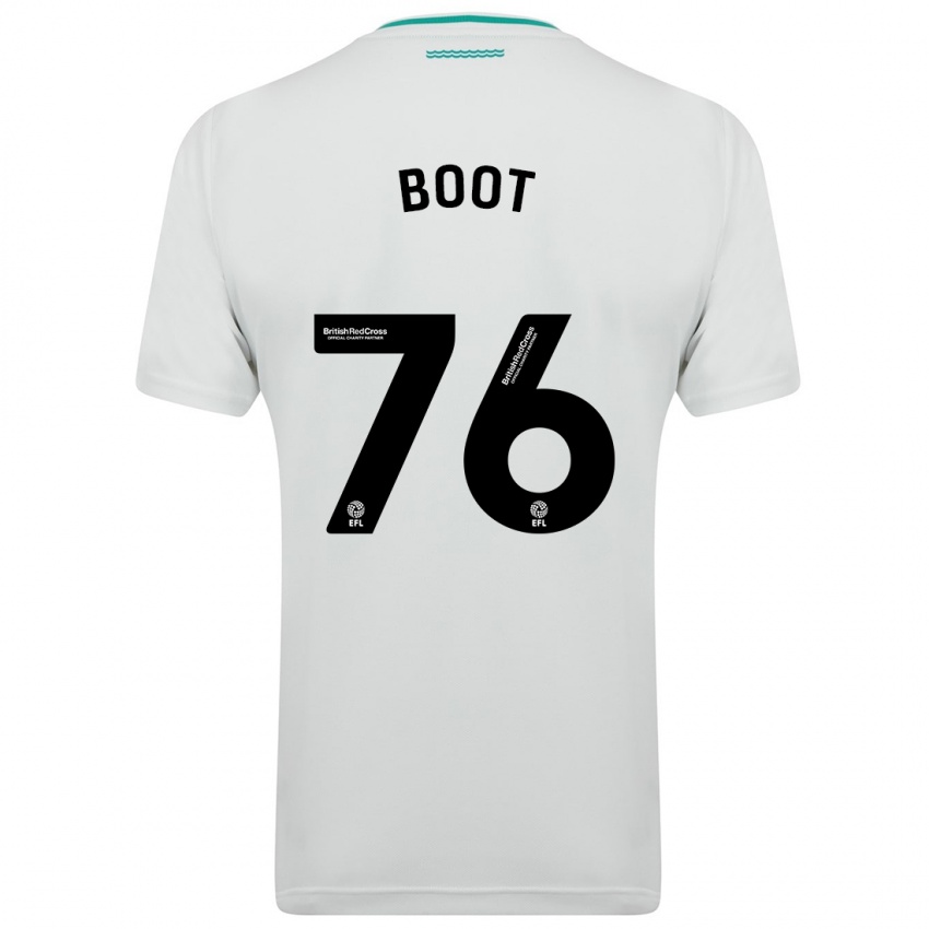Barn Nathanael Boot #76 Hvit Bortetrøye Drakt Trøye 2023/24 Skjorter T-Skjorte