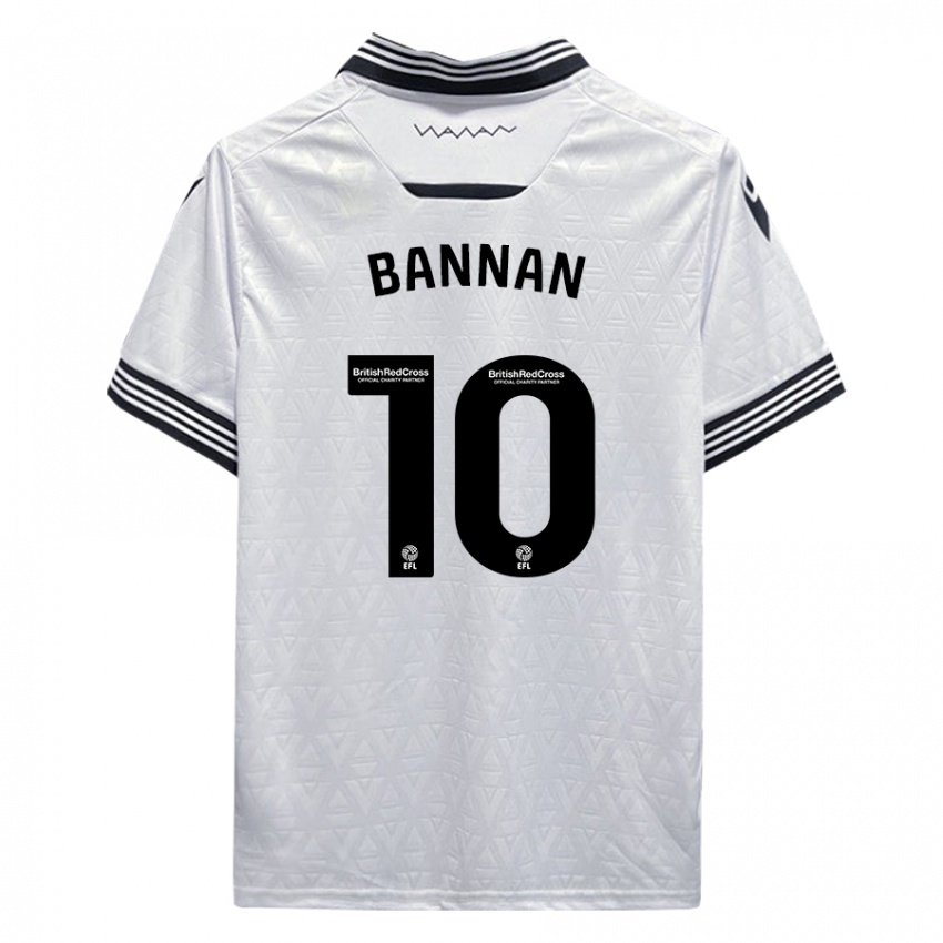 Barn Barry Bannan #10 Hvit Bortetrøye Drakt Trøye 2023/24 Skjorter T-Skjorte