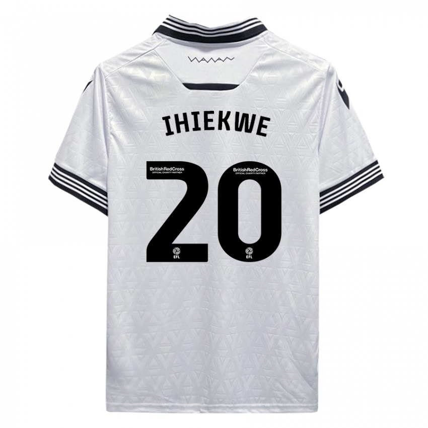 Barn Michael Ihiekwe #20 Hvit Bortetrøye Drakt Trøye 2023/24 Skjorter T-Skjorte