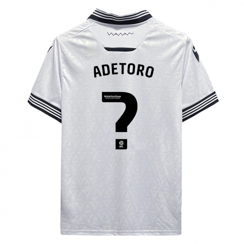 Barn Adam Adetoro #0 Hvit Bortetrøye Drakt Trøye 2023/24 Skjorter T-Skjorte