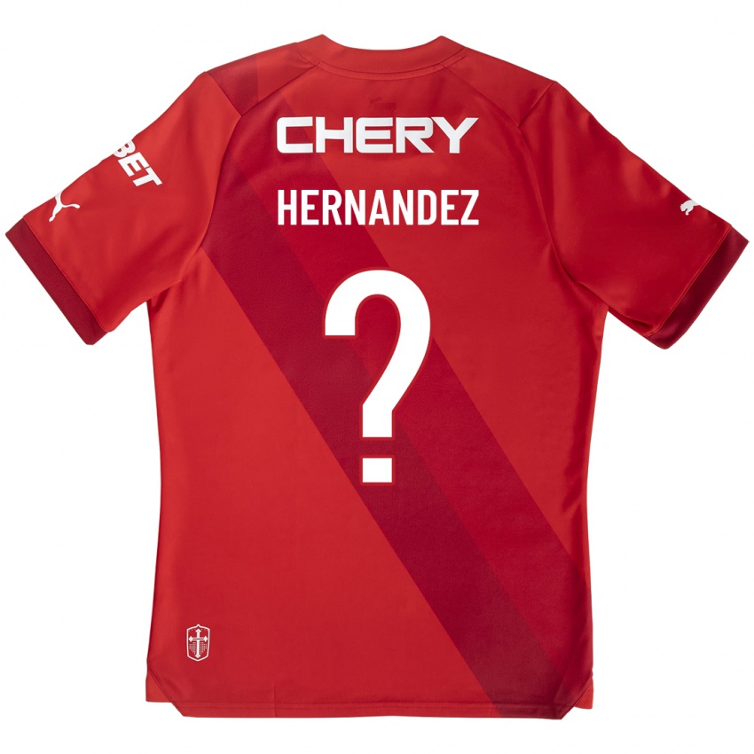 Barn Luis Felipe Hernández #0 Rød Bortetrøye Drakt Trøye 2023/24 Skjorter T-Skjorte