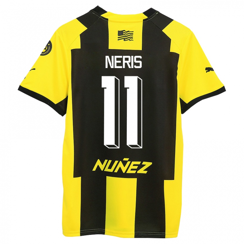 Mann José Neris #11 Gul Svart Hjemmetrøye Drakt Trøye 2023/24 Skjorter T-Skjorte