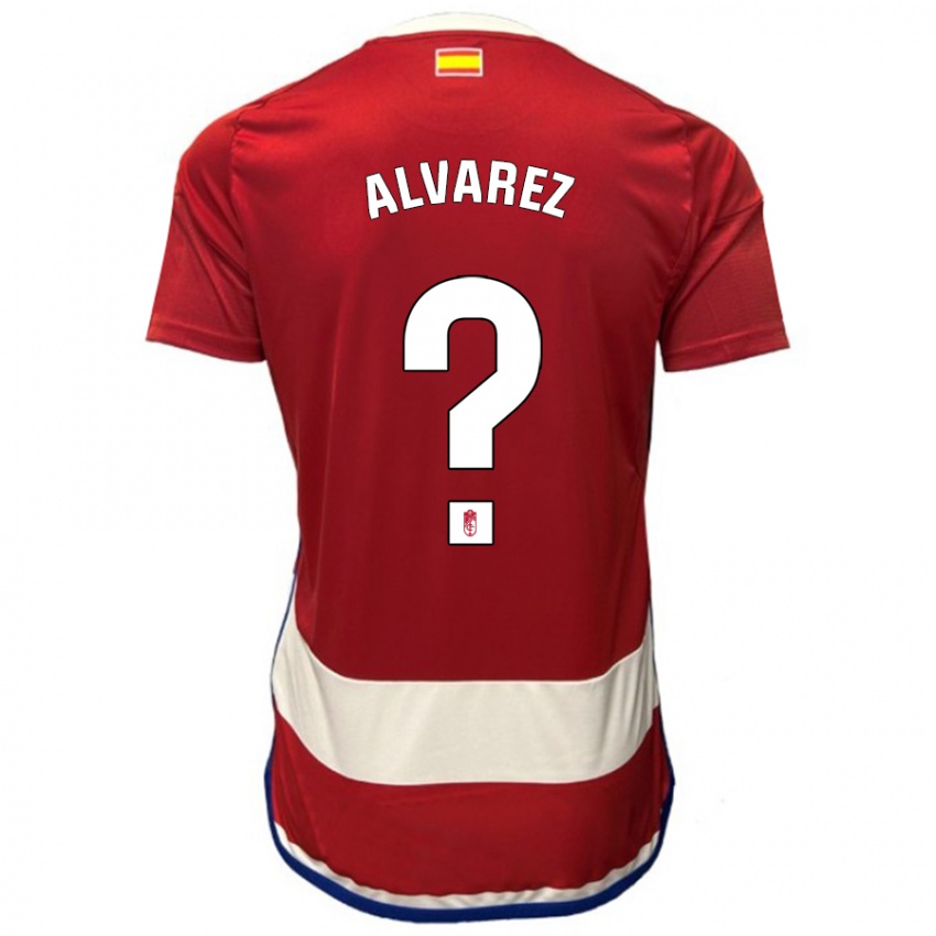 Mann Rubén Álvarez #0 Rød Hjemmetrøye Drakt Trøye 2023/24 Skjorter T-Skjorte