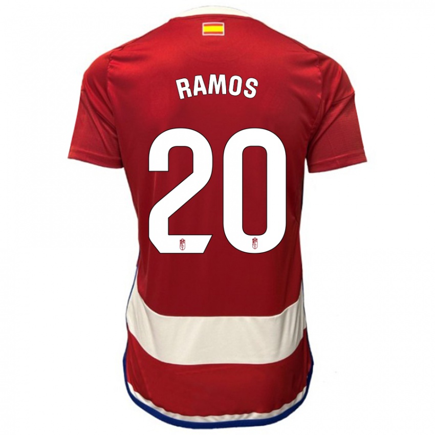 Mann Lucía Ramos #20 Rød Hjemmetrøye Drakt Trøye 2023/24 Skjorter T-Skjorte