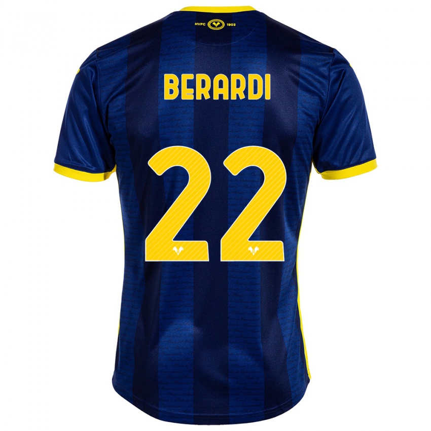 Mann Alessandro Berardi #22 Marinen Hjemmetrøye Drakt Trøye 2023/24 Skjorter T-Skjorte