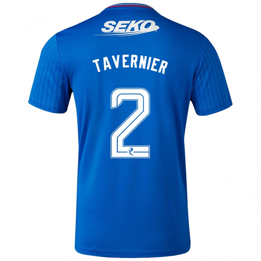 Mann James Tavernier #2 Blå Hjemmetrøye Drakt Trøye 2023/24 Skjorter T-Skjorte