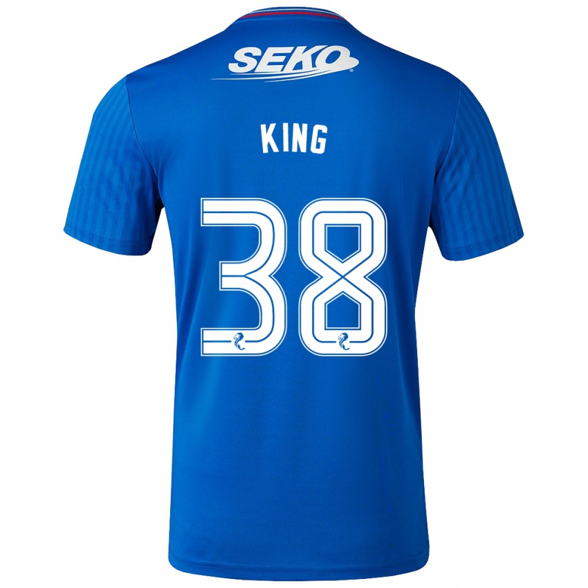 Mann Leon King #38 Blå Hjemmetrøye Drakt Trøye 2023/24 Skjorter T-Skjorte
