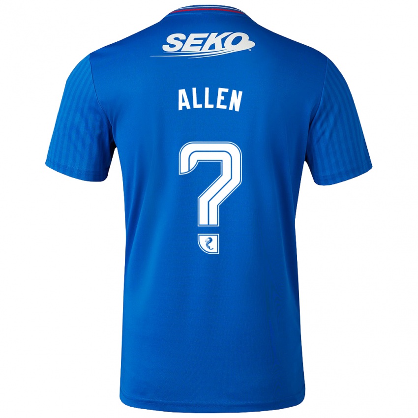 Mann Greig Allen #0 Blå Hjemmetrøye Drakt Trøye 2023/24 Skjorter T-Skjorte