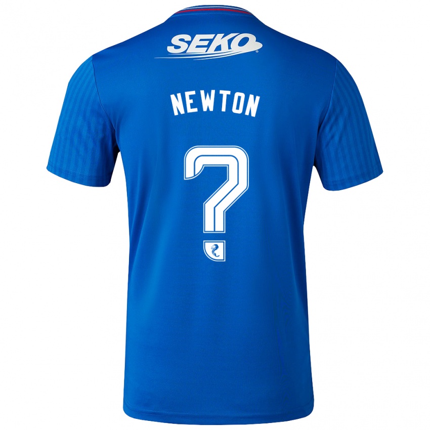 Mann Jamie Newton #0 Blå Hjemmetrøye Drakt Trøye 2023/24 Skjorter T-Skjorte