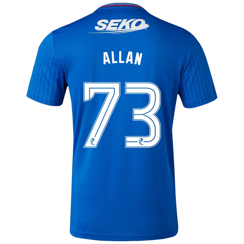 Mann Connor Allan #73 Blå Hjemmetrøye Drakt Trøye 2023/24 Skjorter T-Skjorte
