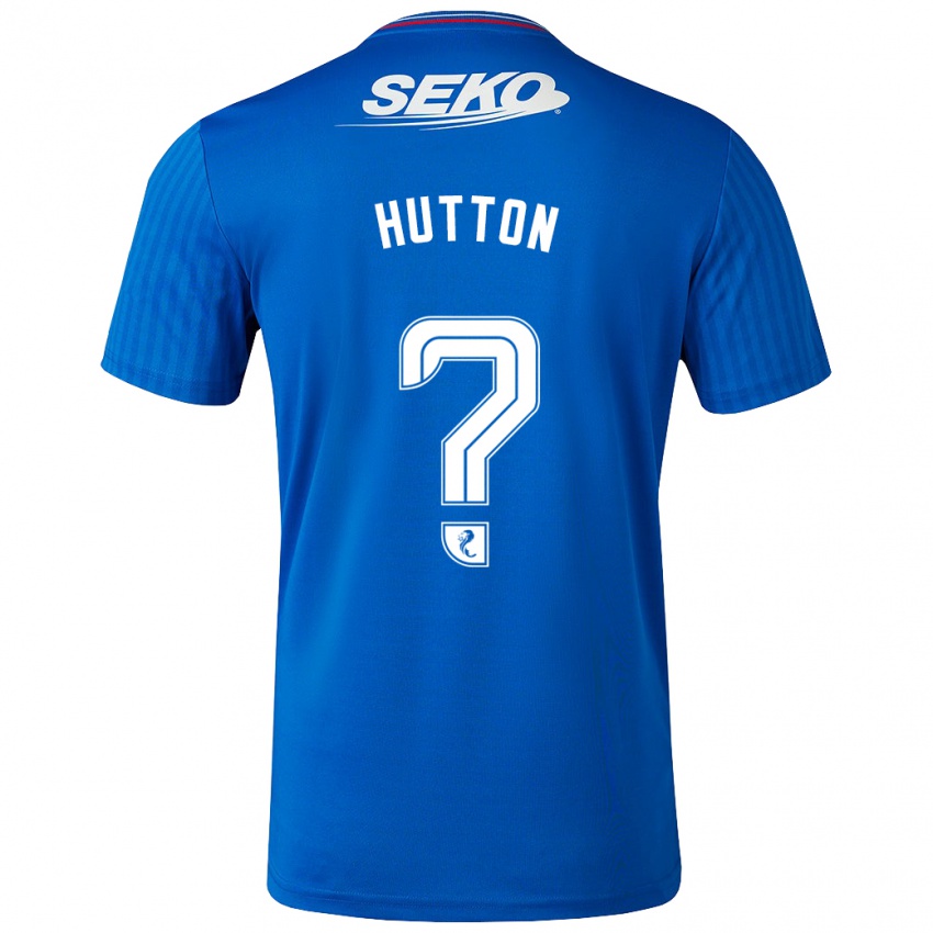 Mann Zander Hutton #0 Blå Hjemmetrøye Drakt Trøye 2023/24 Skjorter T-Skjorte