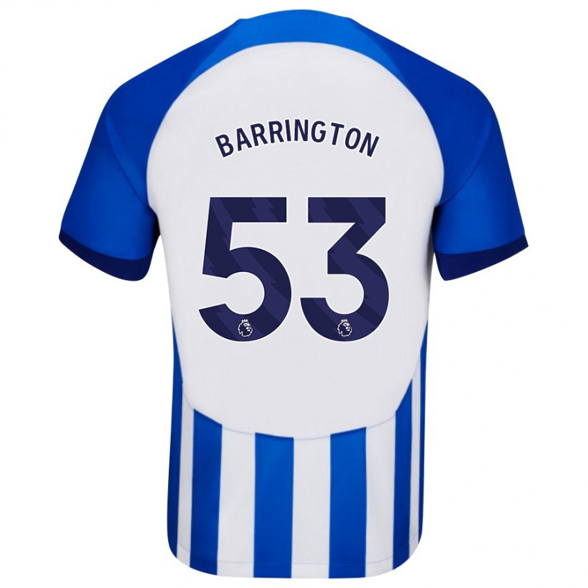 Mann Luca Barrington #53 Blå Hjemmetrøye Drakt Trøye 2023/24 Skjorter T-Skjorte