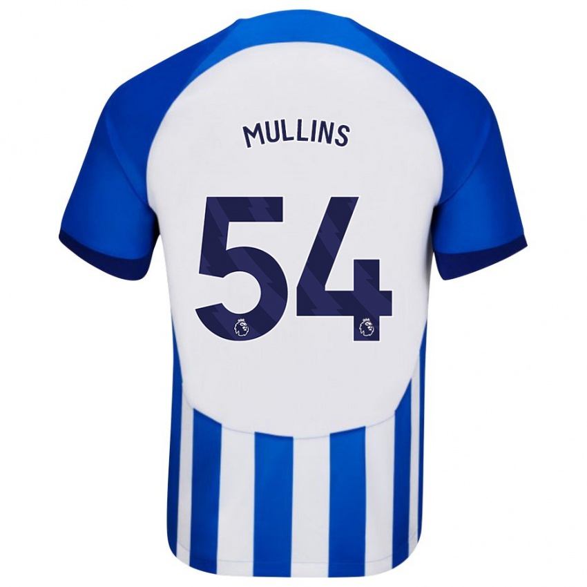 Mann Jamie Mullins #54 Blå Hjemmetrøye Drakt Trøye 2023/24 Skjorter T-Skjorte