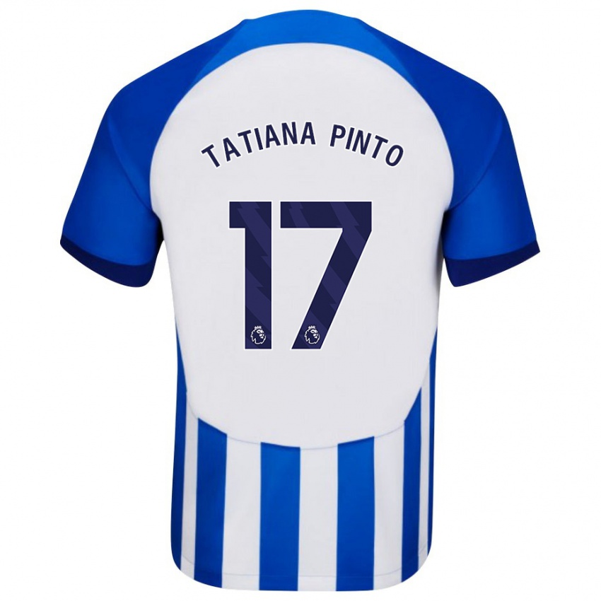 Mann Tatiana Vanessa Ferreira Pinto #17 Blå Hjemmetrøye Drakt Trøye 2023/24 Skjorter T-Skjorte