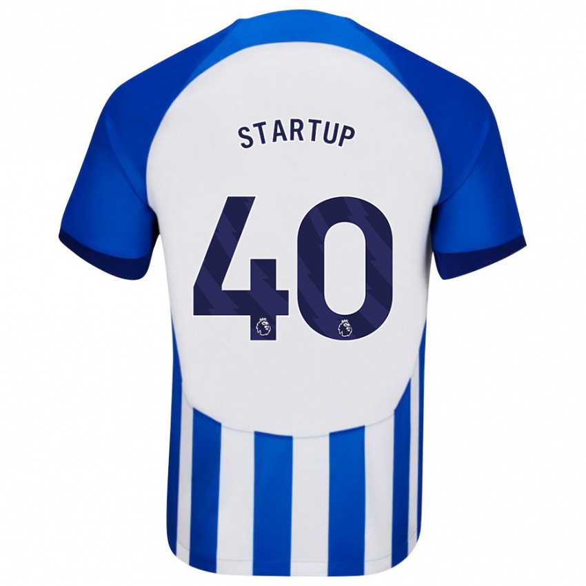 Mann Katie Startup #40 Blå Hjemmetrøye Drakt Trøye 2023/24 Skjorter T-Skjorte