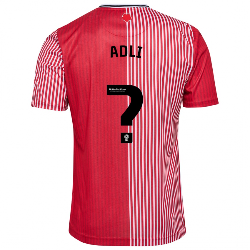 Mann Mohamed Adli #0 Rød Hjemmetrøye Drakt Trøye 2023/24 Skjorter T-Skjorte