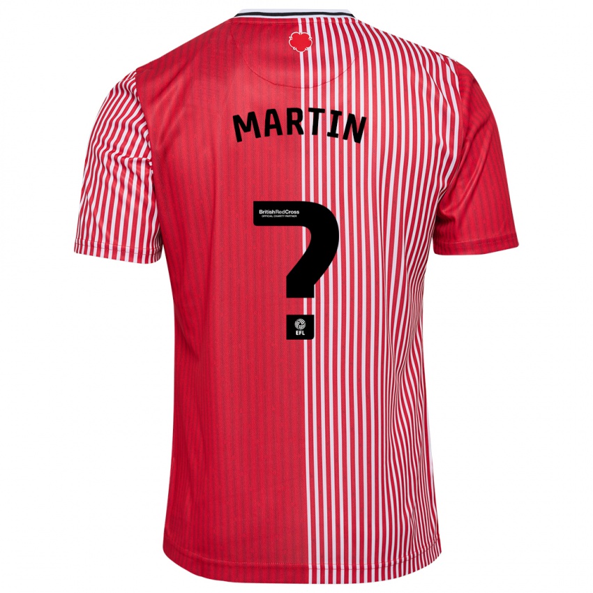 Mann James Martin #0 Rød Hjemmetrøye Drakt Trøye 2023/24 Skjorter T-Skjorte