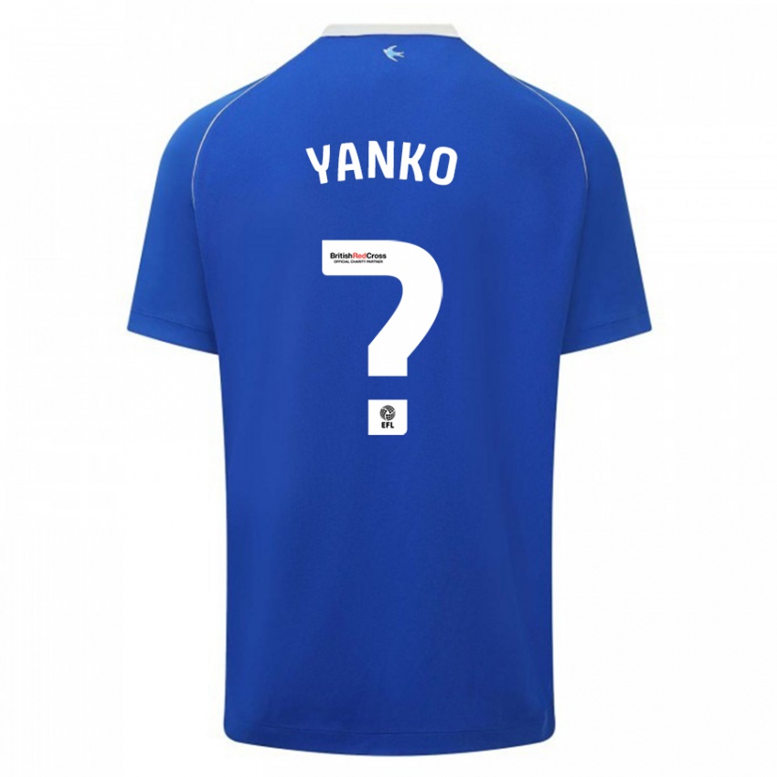 Mann Nativ Yanko #0 Blå Hjemmetrøye Drakt Trøye 2023/24 Skjorter T-Skjorte