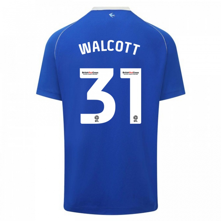 Mann Malachi Fagan Walcott #31 Blå Hjemmetrøye Drakt Trøye 2023/24 Skjorter T-Skjorte