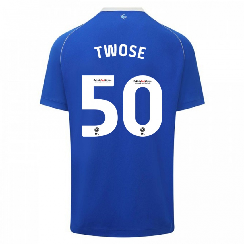 Mann Cody Twose #50 Blå Hjemmetrøye Drakt Trøye 2023/24 Skjorter T-Skjorte
