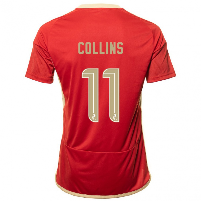 Mann Bailley Collins #11 Rød Hjemmetrøye Drakt Trøye 2023/24 Skjorter T-Skjorte