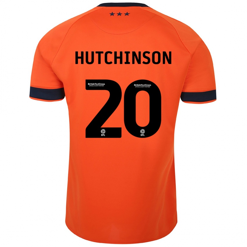 Mann Omari Hutchinson #20 Oransje Bortetrøye Drakt Trøye 2023/24 Skjorter T-Skjorte