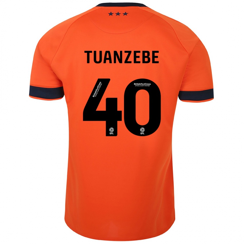 Mann Axel Tuanzebe #40 Oransje Bortetrøye Drakt Trøye 2023/24 Skjorter T-Skjorte