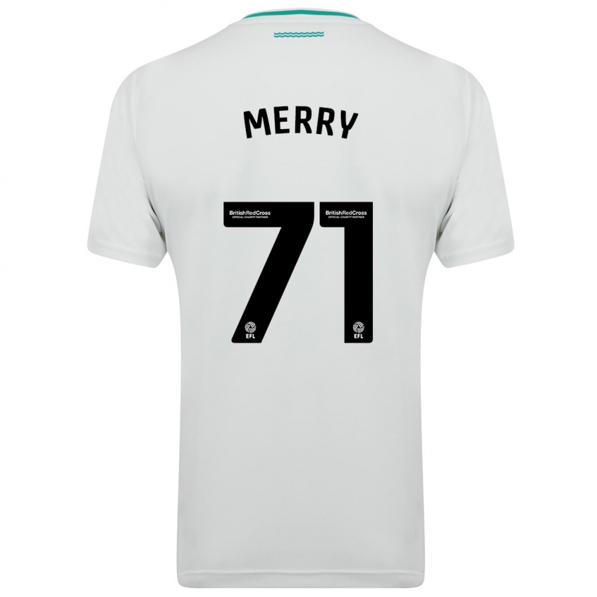 Mann Will Merry #71 Hvit Bortetrøye Drakt Trøye 2023/24 Skjorter T-Skjorte