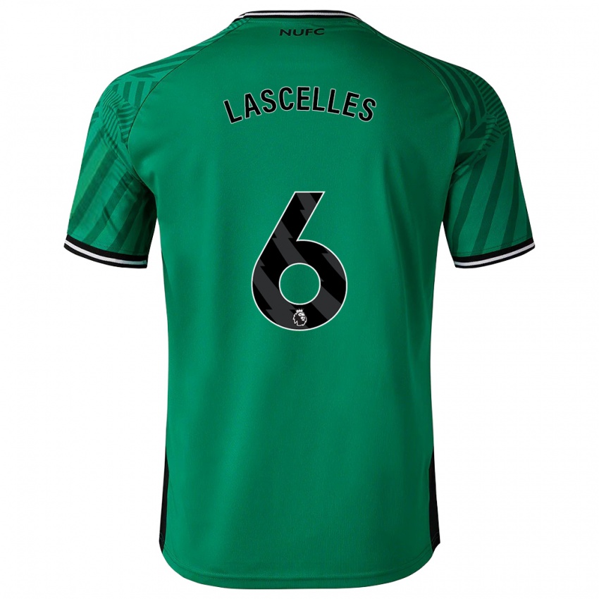 Mann Jamaal Lascelles #6 Grønn Bortetrøye Drakt Trøye 2023/24 Skjorter T-Skjorte