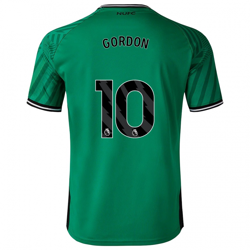 Mann Anthony Gordon #10 Grønn Bortetrøye Drakt Trøye 2023/24 Skjorter T-Skjorte