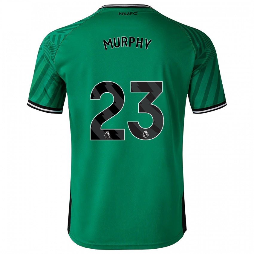 Mann Jacob Murphy #23 Grønn Bortetrøye Drakt Trøye 2023/24 Skjorter T-Skjorte