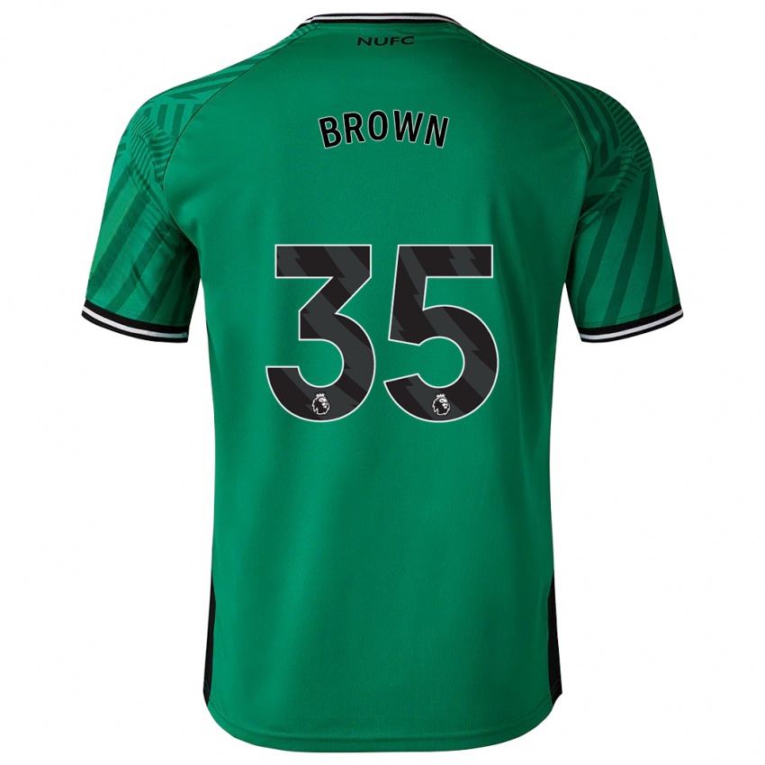 Mann Will Brown #35 Grønn Bortetrøye Drakt Trøye 2023/24 Skjorter T-Skjorte