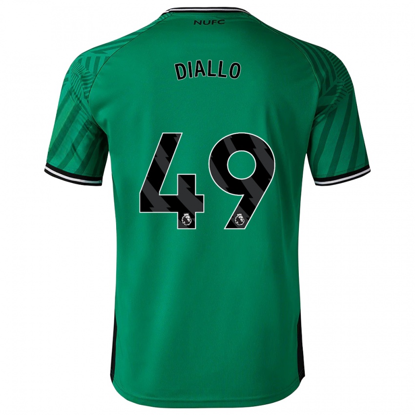 Mann Amadou Diallo #49 Grønn Bortetrøye Drakt Trøye 2023/24 Skjorter T-Skjorte
