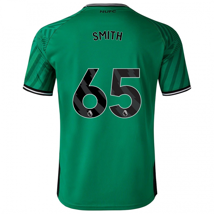 Mann Jude Smith #65 Grønn Bortetrøye Drakt Trøye 2023/24 Skjorter T-Skjorte