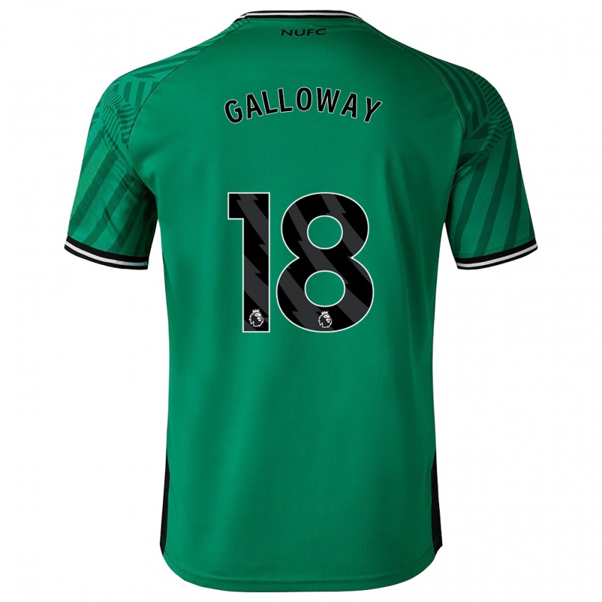 Mann Bridget Galloway #18 Grønn Bortetrøye Drakt Trøye 2023/24 Skjorter T-Skjorte