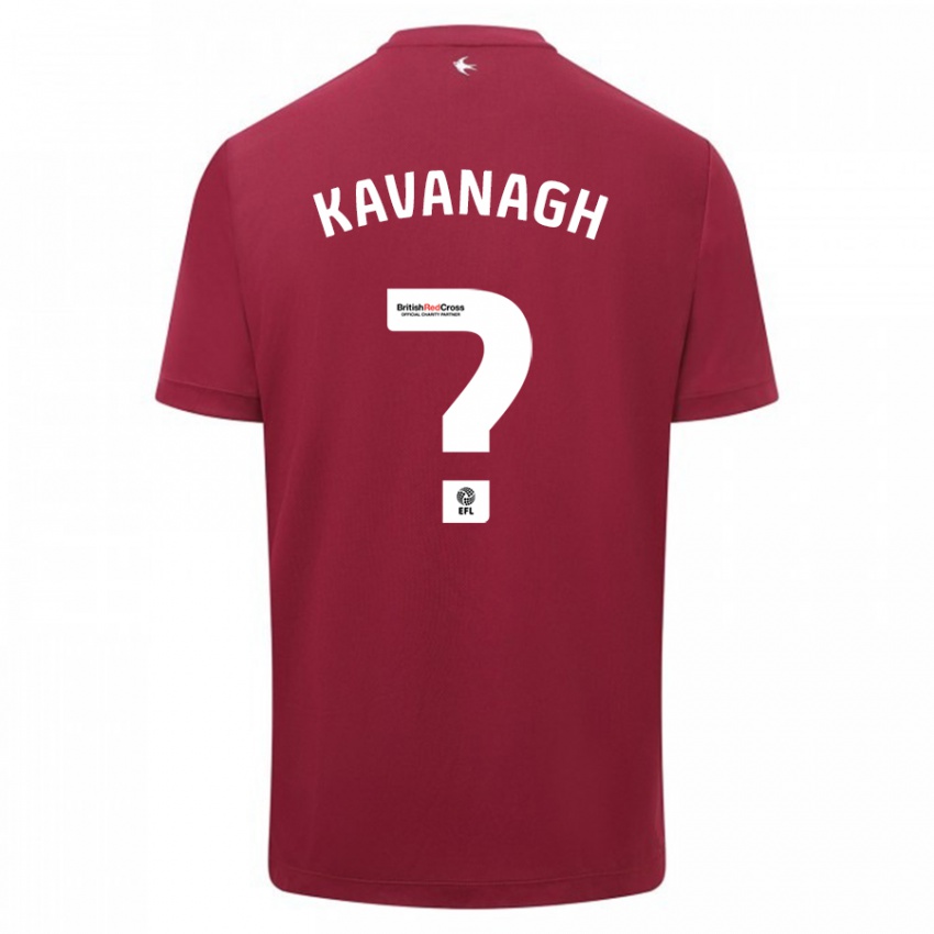 Mann Ryan Kavanagh #0 Rød Bortetrøye Drakt Trøye 2023/24 Skjorter T-Skjorte