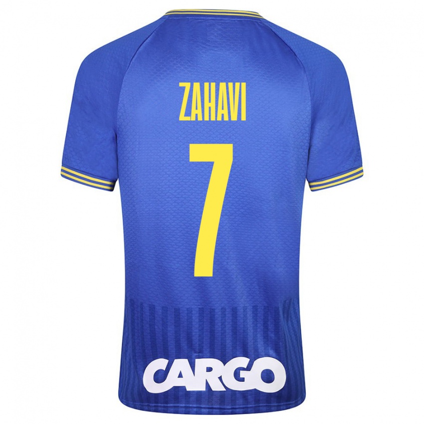 Mann Eran Zahavi #7 Blå Bortetrøye Drakt Trøye 2023/24 Skjorter T-Skjorte