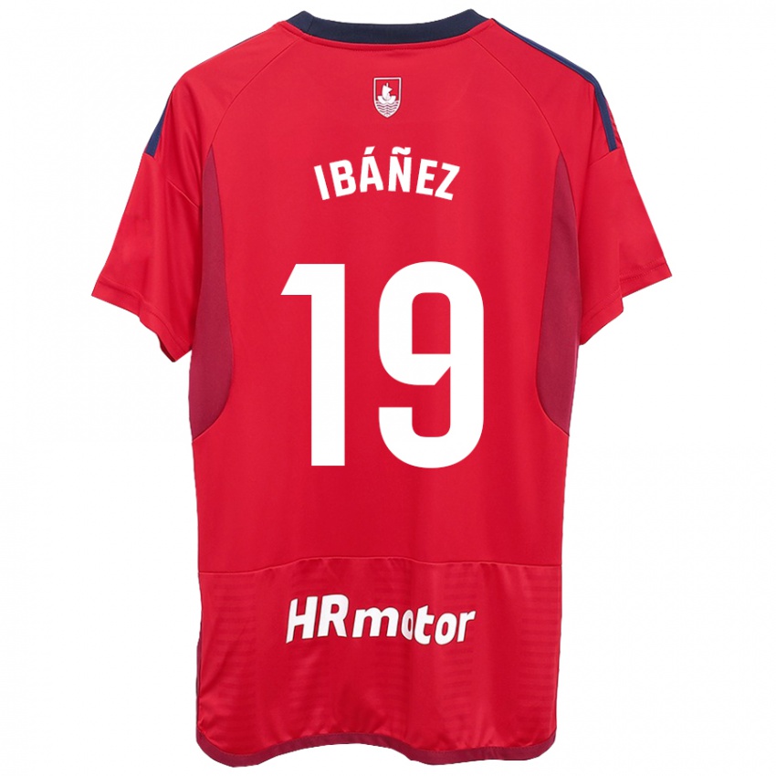 Dame Pablo Ibáñez #19 Rød Hjemmetrøye Drakt Trøye 2023/24 Skjorter T-Skjorte