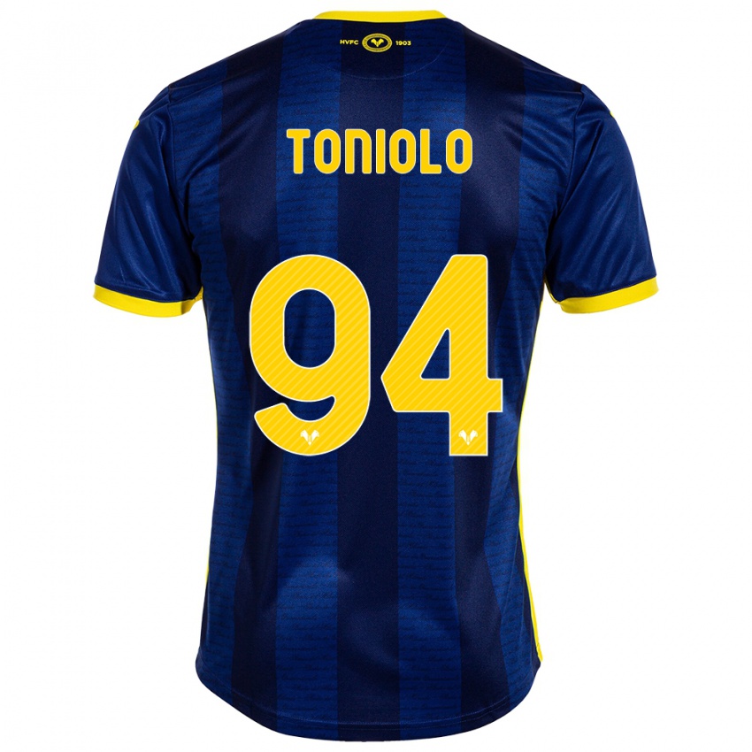 Dame Giacomo Toniolo #94 Marinen Hjemmetrøye Drakt Trøye 2023/24 Skjorter T-Skjorte