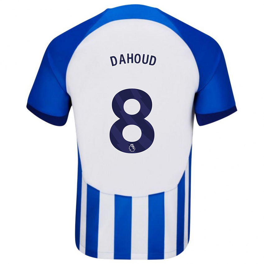 Dame Mahmoud Dahoud #8 Blå Hjemmetrøye Drakt Trøye 2023/24 Skjorter T-Skjorte