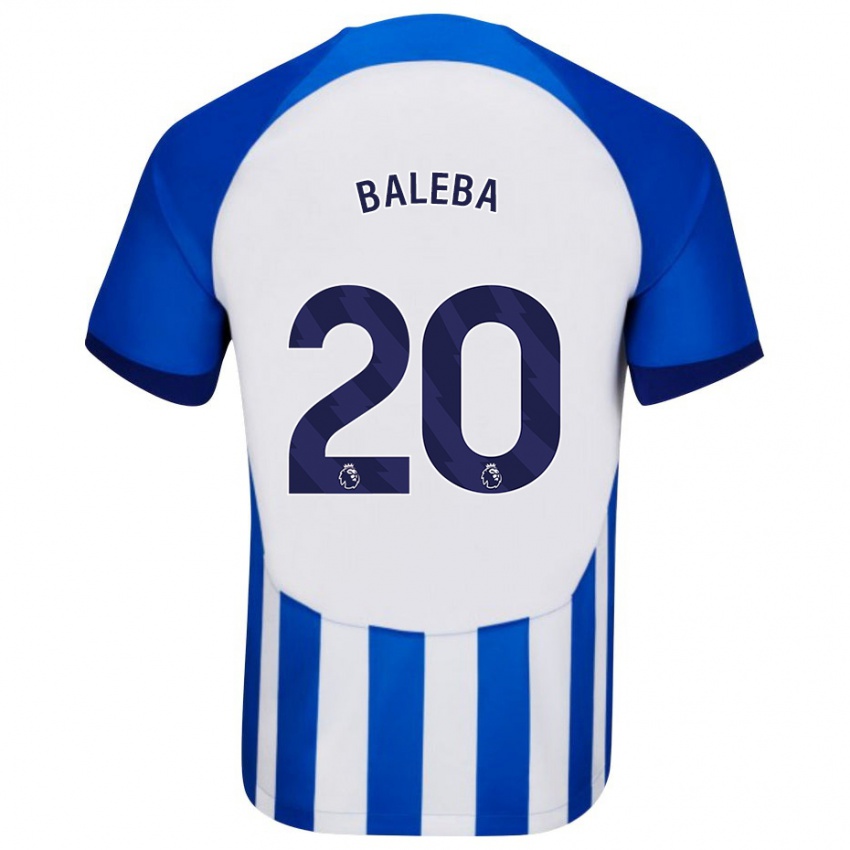 Dame Carlos Baleba #20 Blå Hjemmetrøye Drakt Trøye 2023/24 Skjorter T-Skjorte