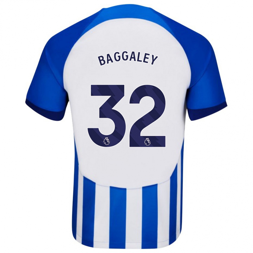 Dame Sophie Baggaley #32 Blå Hjemmetrøye Drakt Trøye 2023/24 Skjorter T-Skjorte