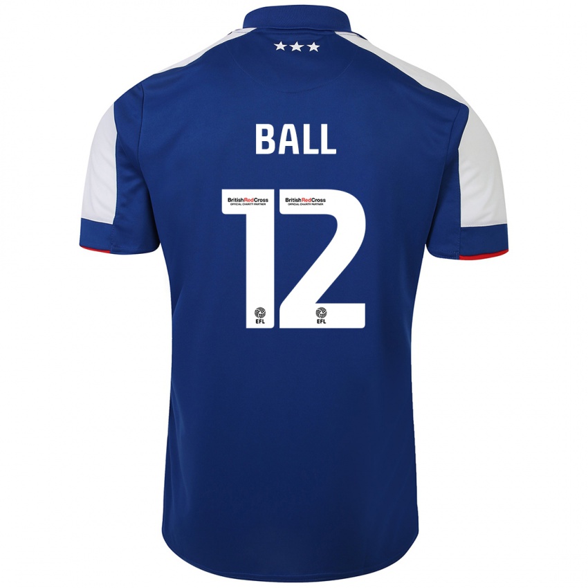 Dame Dominic Ball #12 Blå Hjemmetrøye Drakt Trøye 2023/24 Skjorter T-Skjorte