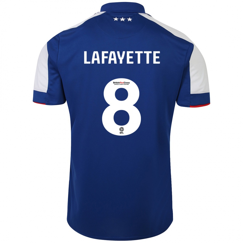 Dame Abbie Lafayette #8 Blå Hjemmetrøye Drakt Trøye 2023/24 Skjorter T-Skjorte