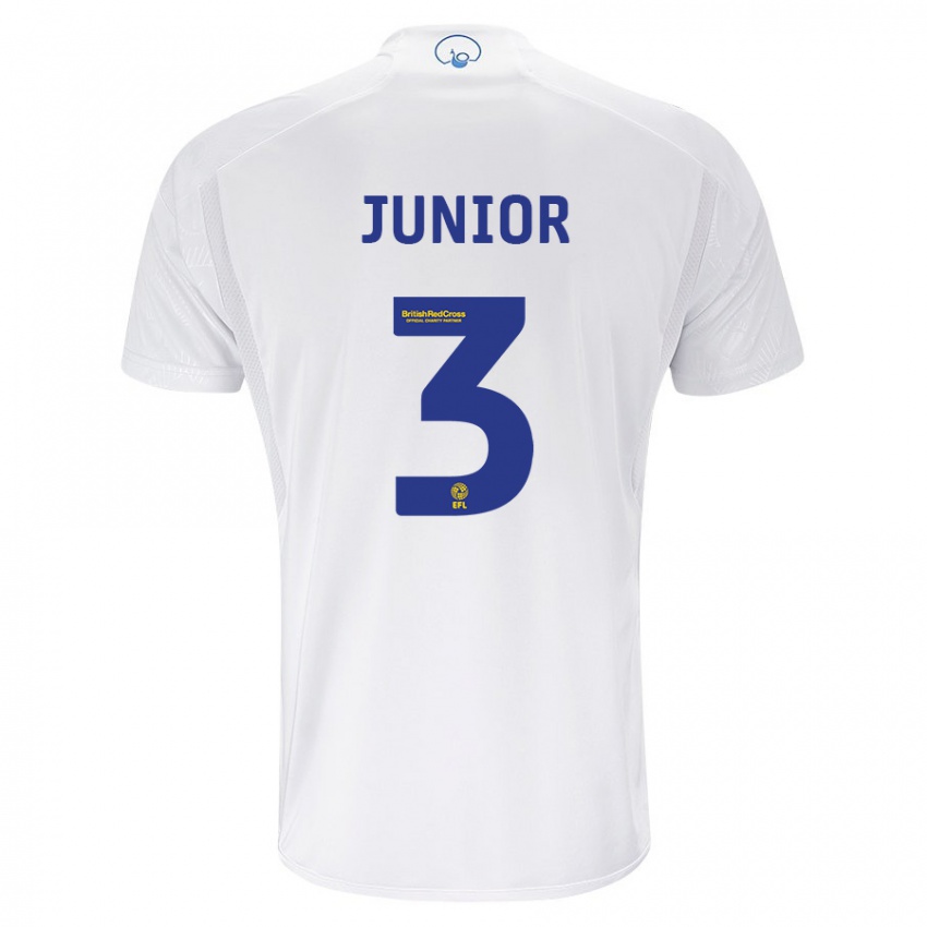 Dame Junior Firpo #3 Hvit Hjemmetrøye Drakt Trøye 2023/24 Skjorter T-Skjorte